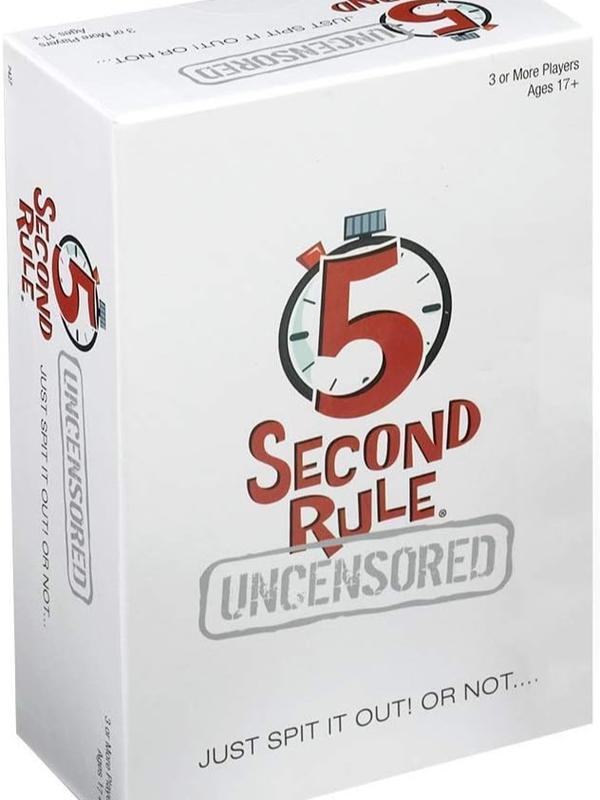 5 Second Rule Uncensored - Fun Card Game for Game Night with Friends - for Ages 17 and Up