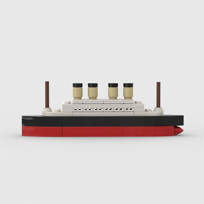 Titanic Break MOC Building Blocks,Cruise Ship Shipwreck DIY Boat Blocks Building Toys Gifts for Kids-56PCS