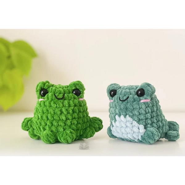 Frog Crochet, Amigurumi Frog Crochet, Cute Crochet (Handmade goods will be made by hand so the production time will be a little longer)