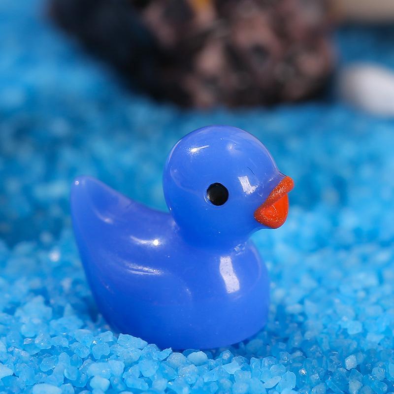 Mini Resin Duck Toys, 50pcs Cute Miniature Duck Figures, DIY Terrarium & Handmade School Supplies