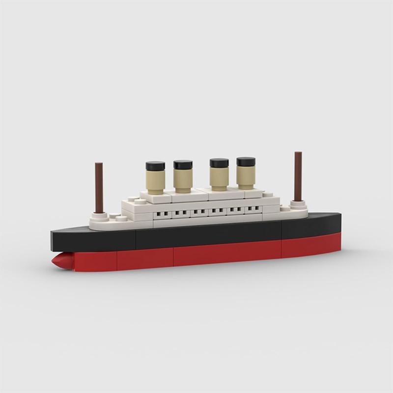 Titanic Break MOC Building Blocks,Cruise Ship Shipwreck DIY Boat Blocks Building Toys Gifts for Kids-56PCS