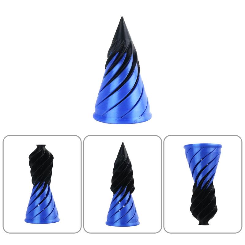 3D Printed Spiral Cone, 1 Count 2 Counts Stress Relief Toy, Three-dimensional Spiral Creative Educational Toy, Novelty Toy for Kids & Adults