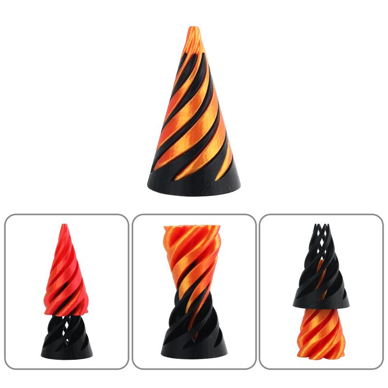 3D Printed Spiral Cone, 1 Count 2 Counts Stress Relief Toy, Three-dimensional Spiral Creative Educational Toy, Novelty Toy for Kids & Adults