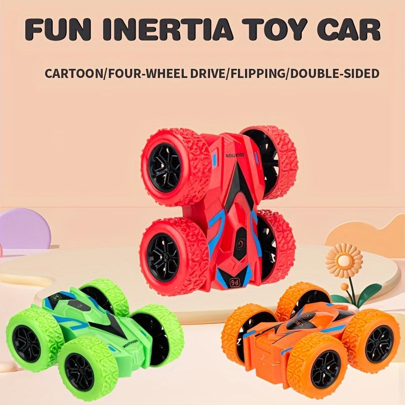 4pcs 2pcs 1pc Double-sided Inertial Stunt Tumbling Toy Car Boys And Girls Toys, As Halloween Gift