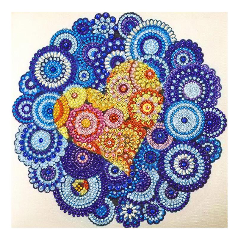 Colorful Flower Pattern Diamond Arts Colorful Painting Kit, DIY Painting Kit, Wall Art Decor for Home Living Room Bedroom