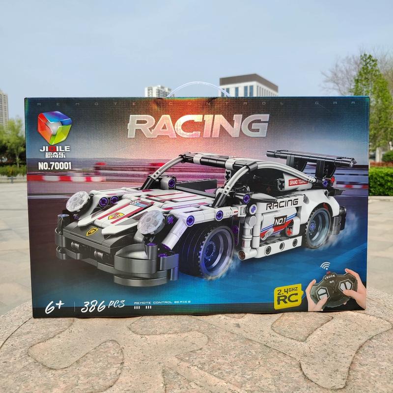 Building Block Assembled Remote Control Sports Car Toy - 386pcs