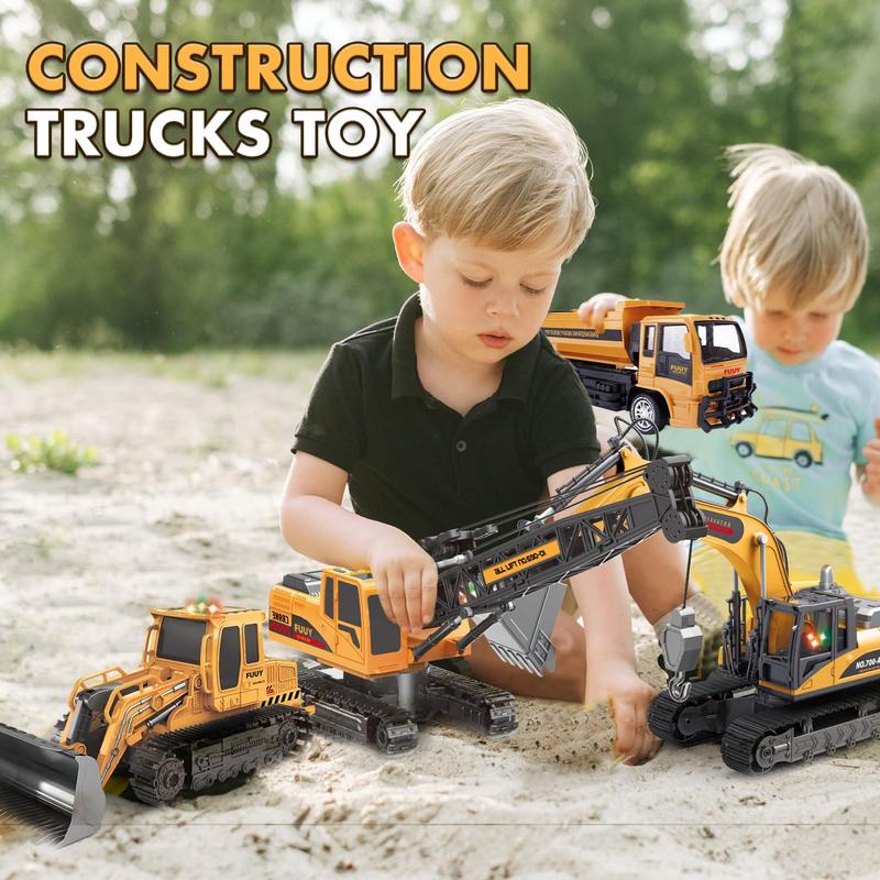 Remote control crane toy – 360° rotation, real lights and sounds, unlimited engineering fun remote control