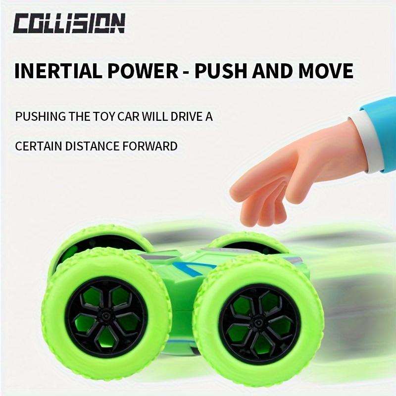 4pcs 2pcs 1pc Double-sided Inertial Stunt Tumbling Toy Car Boys And Girls Toys, As Halloween Gift