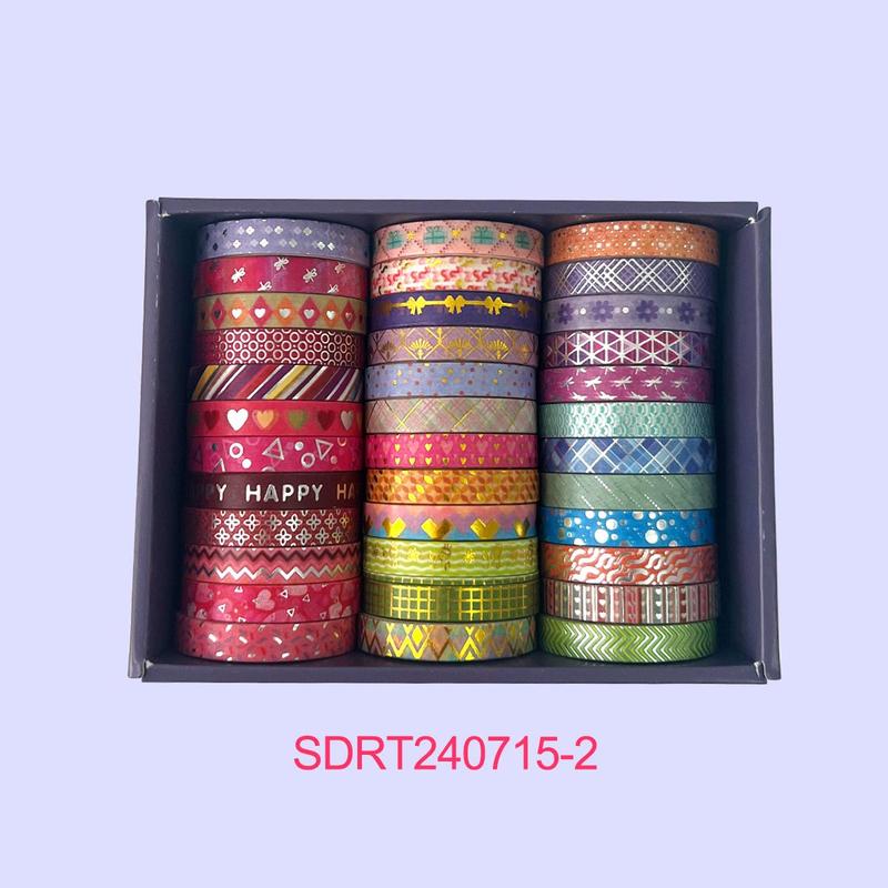 Washi Tape Set, 36pcs box Vintage Scrapbooking & Journal Making Tape, DIY Decorative Tape for Gift Wrapping, Greeting Cards, DIY Crafts