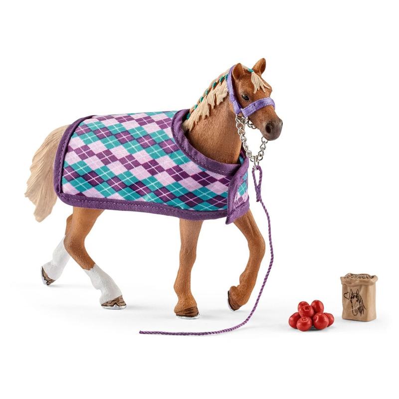 English Thoroughbred with Blanket - Toy Horse Figurine