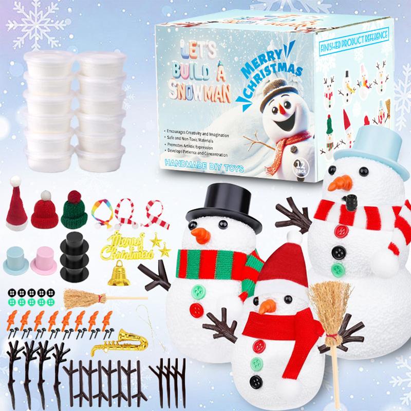 Build A Snowman Kit Molding Clay Snowman Kit, 12-Pack Creative Modeling Clay Build A Snowman Making Kit