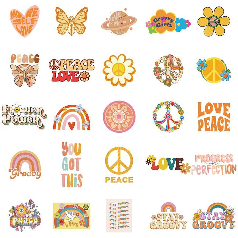 Cartoon Sticker, 50pcs set Cartoon Sticker, Waterproof Self Adhesive Decal, DIY Creative Sticker for Gifts & Scrapbook & Phone Case