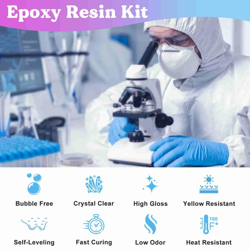 72OZ Fast Cure Epoxy Resin, Demold in 4 Hours, Upgrade Quick Drying & Crystal Clear Resin, Bubble Free Epoxy Resin for Craft,Art, Resin Supplies with Resin Dye, Resin Cup,Stir Stick - LET'S RESIN