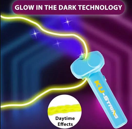 CHRISTMAS SALE 51% | Loop Lasso Nano - The Original Glow-in-The-Dark String Shooter Toy- Built-in UV Blacklight- Safe Interactive STEM Learning Toy- Viral Stocking Stuffer Gadget- Holiday Family Game Night Fun- Christmas gift .