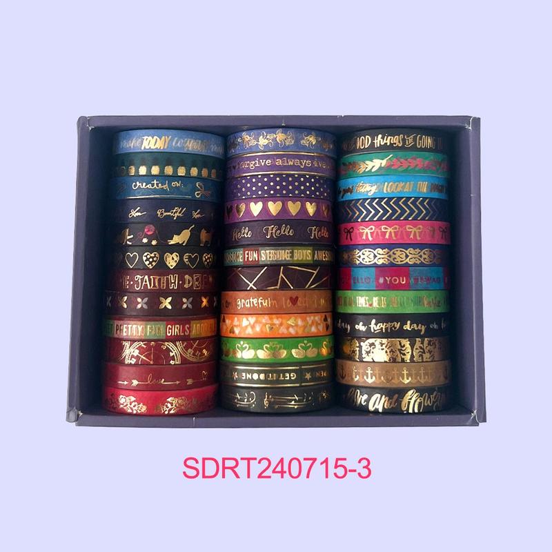 Washi Tape Set, 36pcs box Vintage Scrapbooking & Journal Making Tape, DIY Decorative Tape for Gift Wrapping, Greeting Cards, DIY Crafts