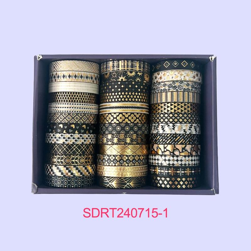 Washi Tape Set, 36pcs box Vintage Scrapbooking & Journal Making Tape, DIY Decorative Tape for Gift Wrapping, Greeting Cards, DIY Crafts