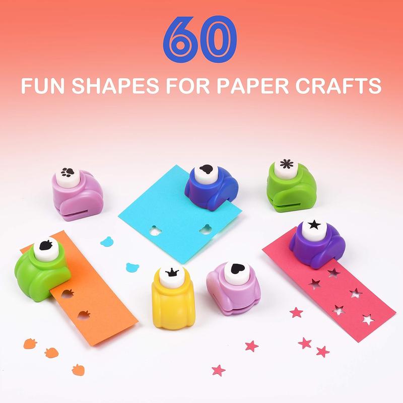 Shape Paper Punch Set - Scrapbooking Paper Punchers for Arts and Crafts - Hole Punch Shapes, Paper Punches for Crafting