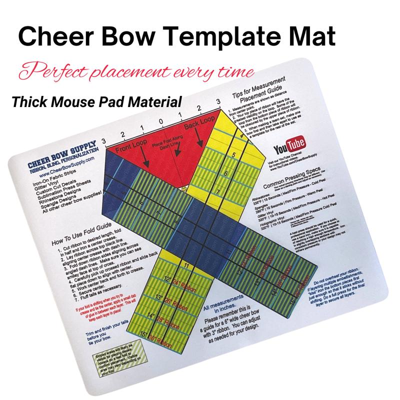 Cheer Bow Template Mat