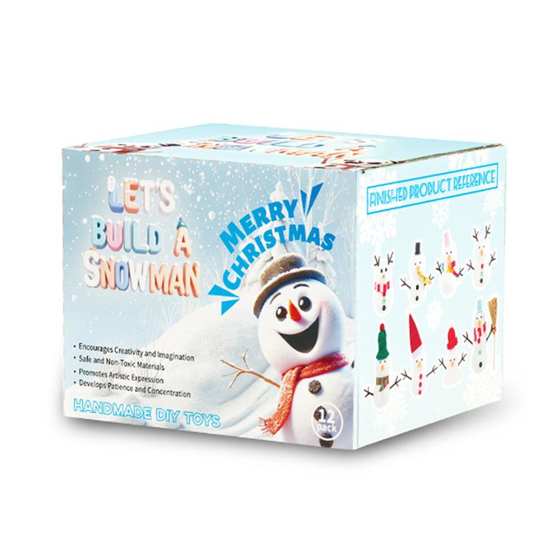 Build A Snowman Kit Molding Clay Snowman Kit, 12-Pack Creative Modeling Clay Build A Snowman Making Kit