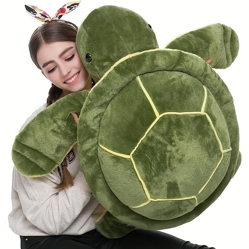 Summer Cute Sea Turtle Design Plush Toys, 1 Count Stuffed Animal Plushie, Soft Comfy Plush Cushion, Lovely Pillow, Fun Gifts, Home Decorations