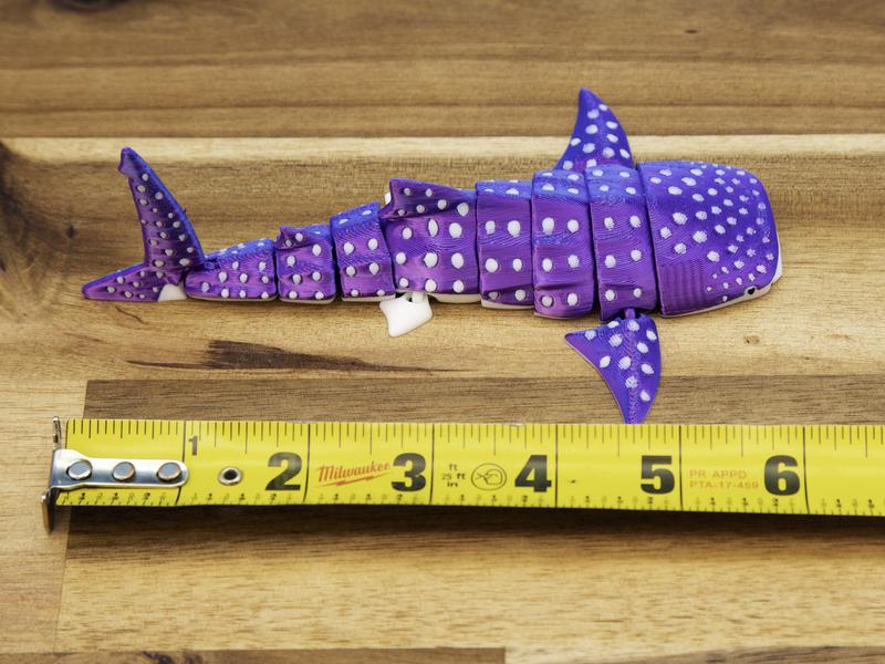 Whale Shark Cute Articulated Fidget - Articulated, Flexible, Fun - Perfect Gift for Shark, Whale, and Ocean Lovers