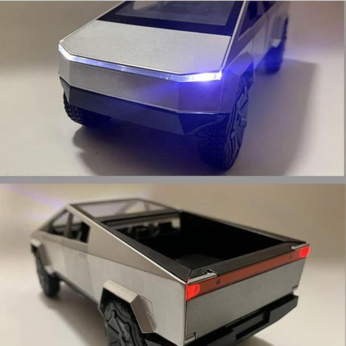 Tesla Cybertruck Electric Pickup Toy 1:32 Scale – Die-Cast Model for Kids & Adults | Ideal Gift for Car Collectors and Tesla Fans