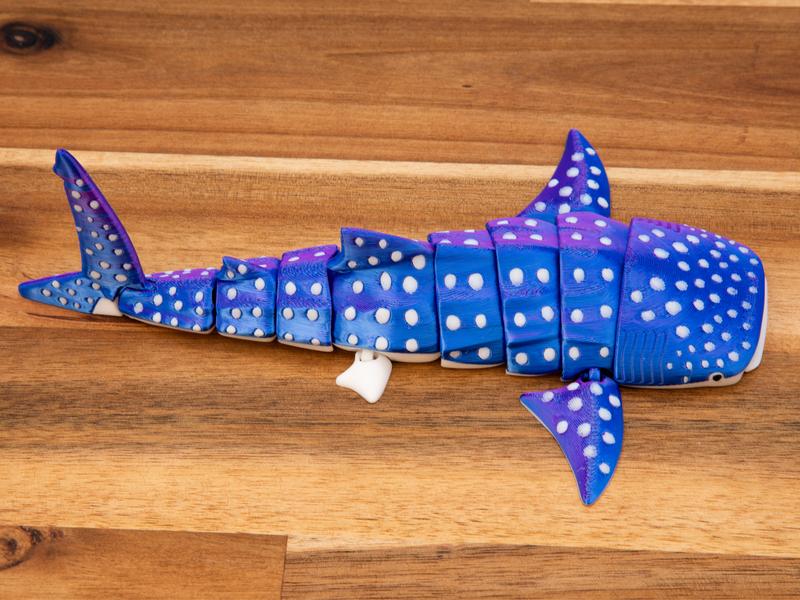 Whale Shark Cute Articulated Fidget - Articulated, Flexible, Fun - Perfect Gift for Shark, Whale, and Ocean Lovers