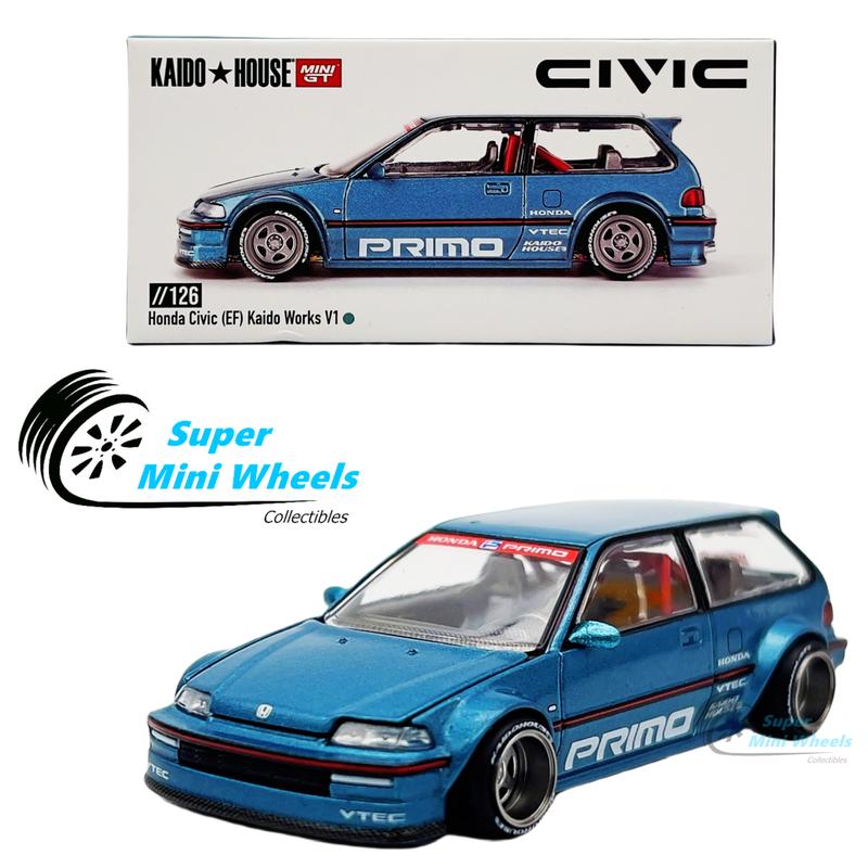 Mini GT x Kaido House 1:64 Honda Civic EF kaido Works V1 KHMG126