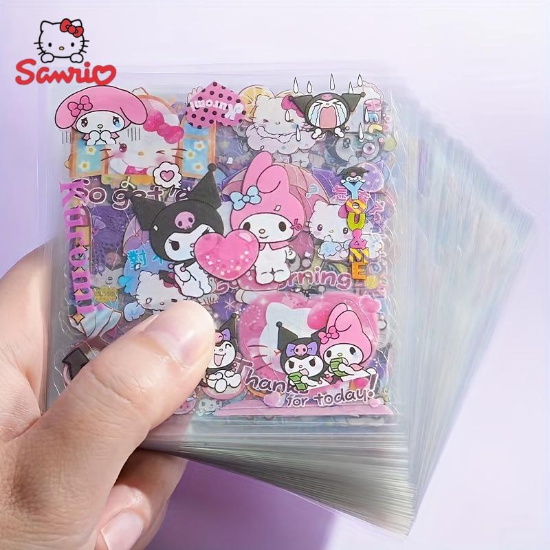 Hello Kitty & Friends 100-Count PET Stickers - Waterproof Cartoon & Animal Designs, Non-Repetitive Decal Collection for Scrap booking, corn stickers