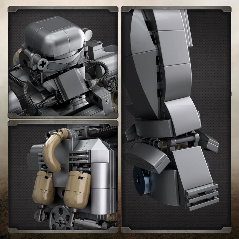 2024 Fall Out Newest Mecha Armor Building Blocks Set, Perfect Halloween&Christmas Toys and Gifts for Fans and Kids (887 pcs)