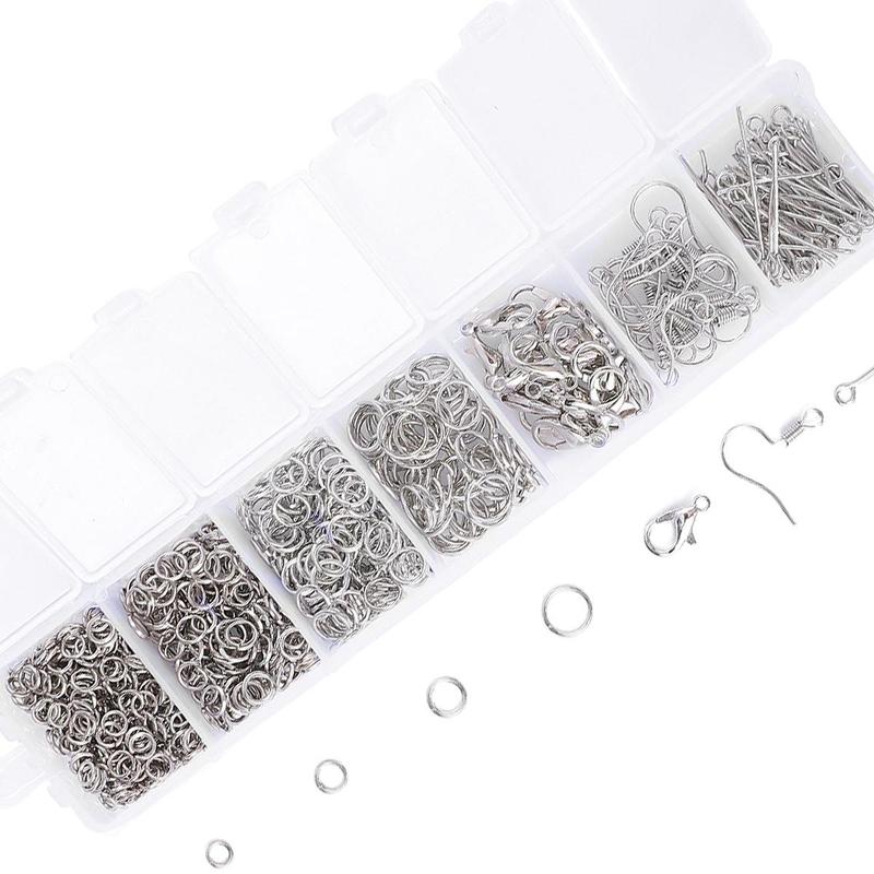 7 Grid Beading Tool Set (773pcs), DIY Handmade Headpiece Beaded Bracelet Necklace Earring Accessories, Flower Holder Lobster Buckle Pliers Tool Material Pack