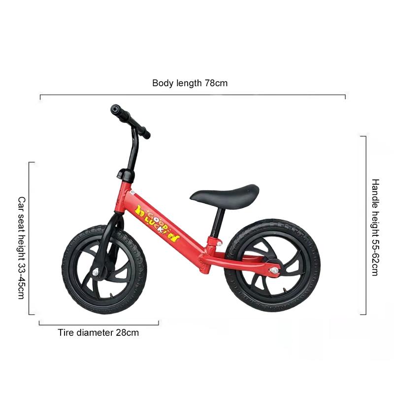 Kids Balance Bike Funny Lightweight Toddler Bike Safe 12 In Wheel Gifts for Kids