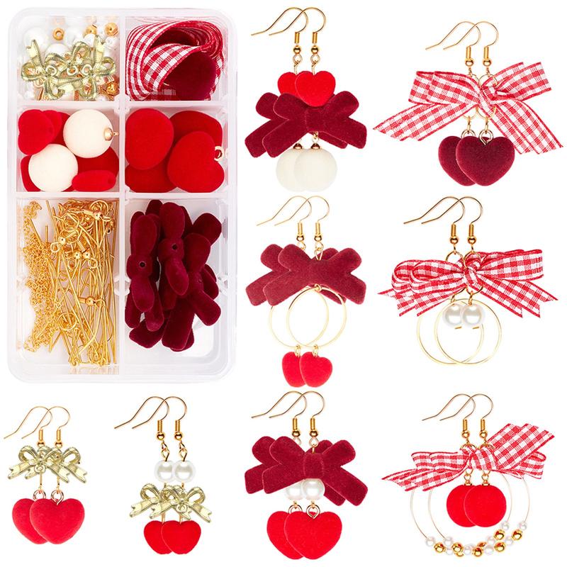 DIY Colorful Earing Making Kit Earrings Making Starter Kit DIY10 Style Cute Fun Earring Beads Charms for Jewelry Necklace Earring Making DIY Accessories for Women Girls