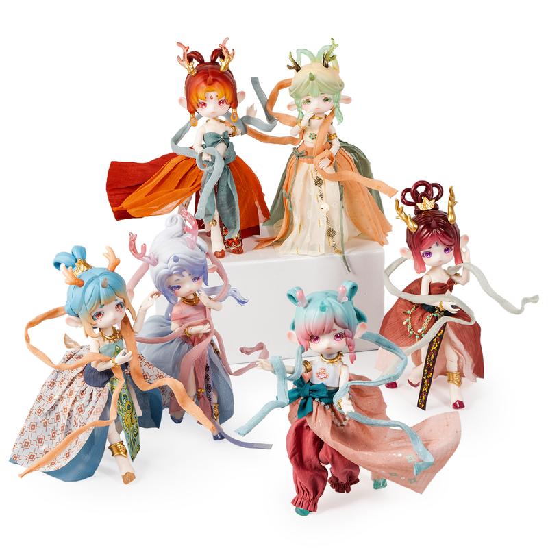 Antu China Dunhuang Nine Colored Deer Series Action Figure BJD Blind Box