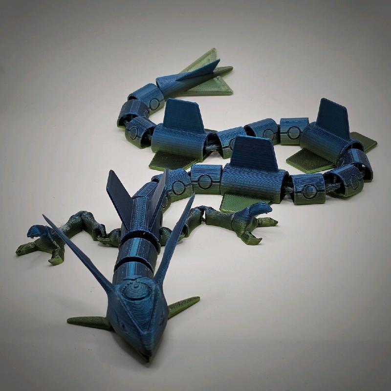 Rayquaza 3d Printed Pokemon Statue (Color is Random)