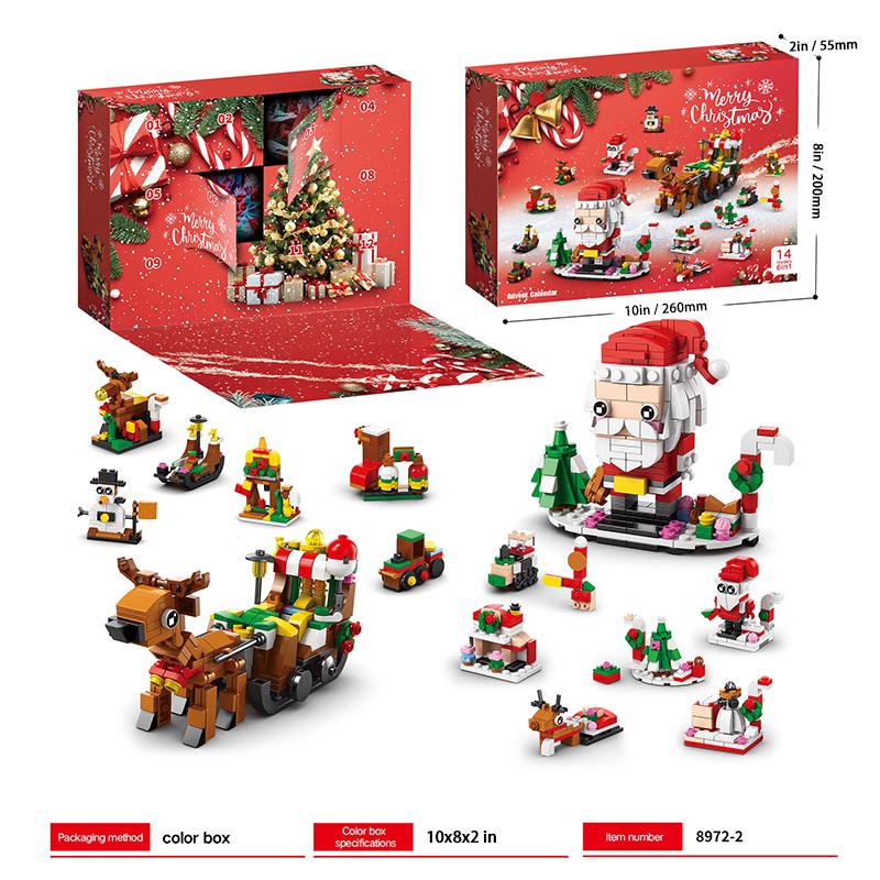 2024 Advent Calendar - 12 Days of Christmas Countdown Blocks - 605 Pcs - STEM Toy Christmas Gifts - For Ages 10+