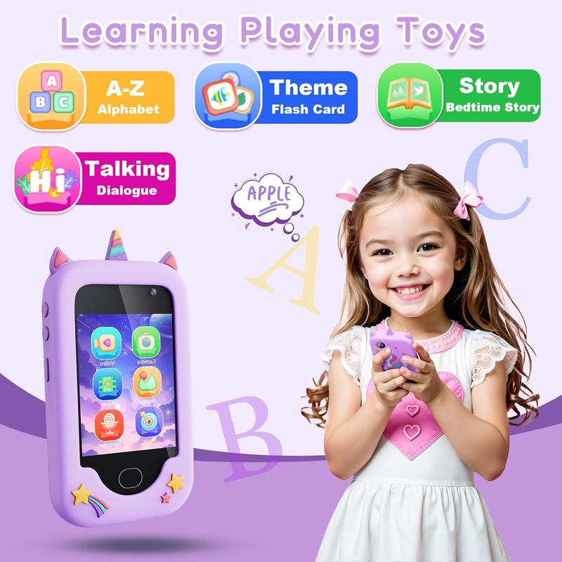 Kids Smart Phone for Girls - Unicorn Cell Phone Toy with 2.8