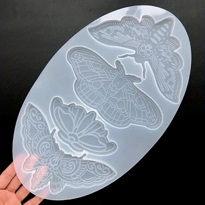 Butterfly Moth Design Silicone Mold, 1 Count DIY Cup Mat Mold, Creative Pot Holder Mold, DIY Craft Supplies for Home Decor