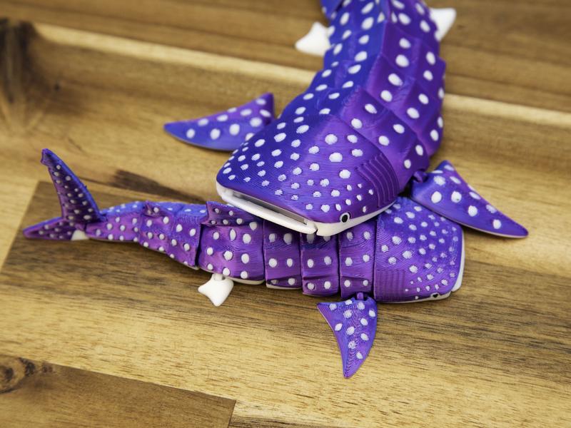 Whale Shark Cute Articulated Fidget - Articulated, Flexible, Fun - Perfect Gift for Shark, Whale, and Ocean Lovers