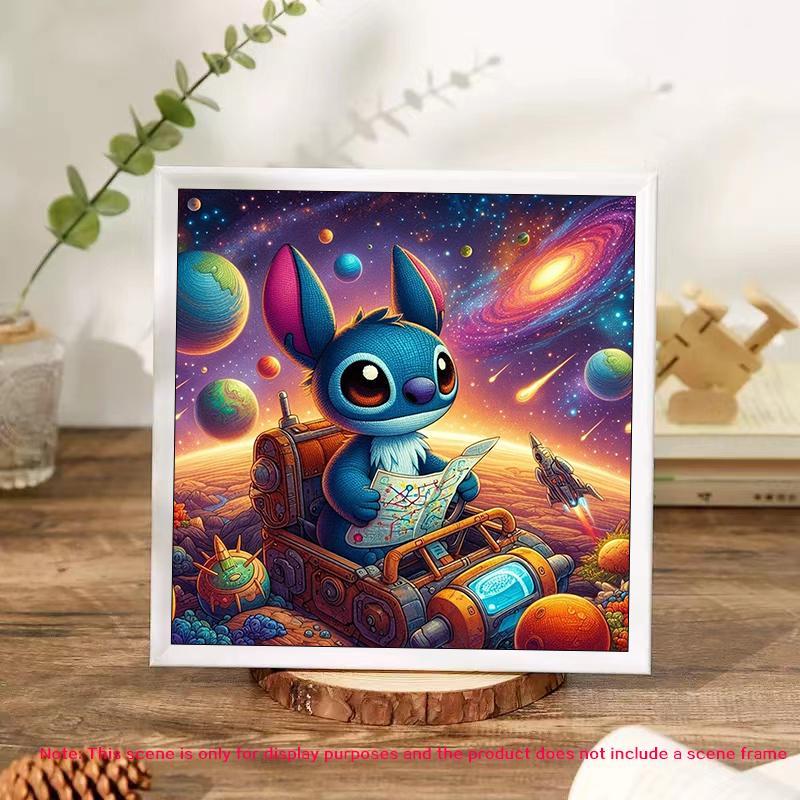 Cartoon Stitch Pattern DIY Diamond Arts Colorful Painting Kit without Frame, DIY 5D Diamond Arts Colorful Painting Kit, Wall Art Decor for Home