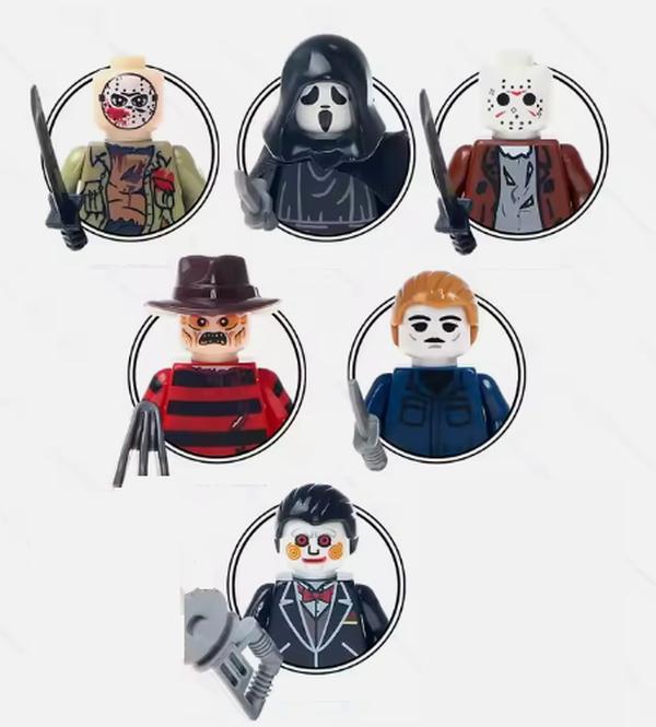 Horror Movie Block Figures