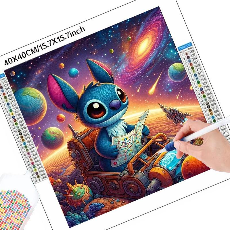 Cartoon Stitch Pattern DIY Diamond Arts Colorful Painting Kit without Frame, DIY 5D Diamond Arts Colorful Painting Kit, Wall Art Decor for Home