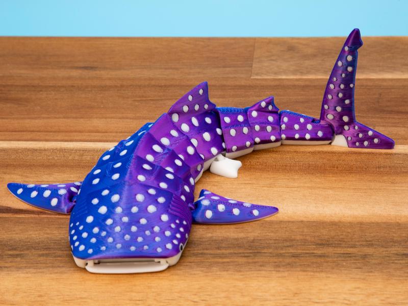 Whale Shark Cute Articulated Fidget - Articulated, Flexible, Fun - Perfect Gift for Shark, Whale, and Ocean Lovers