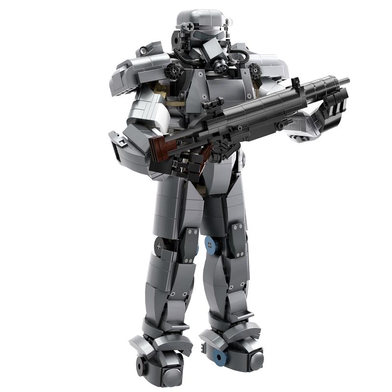 2024 Fall Out Newest Mecha Armor Building Blocks Set, Perfect Halloween&Christmas Toys and Gifts for Fans and Kids (887 pcs)