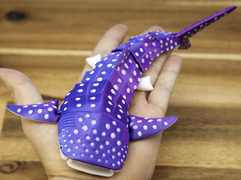 Whale Shark Cute Articulated Fidget - Articulated, Flexible, Fun - Perfect Gift for Shark, Whale, and Ocean Lovers