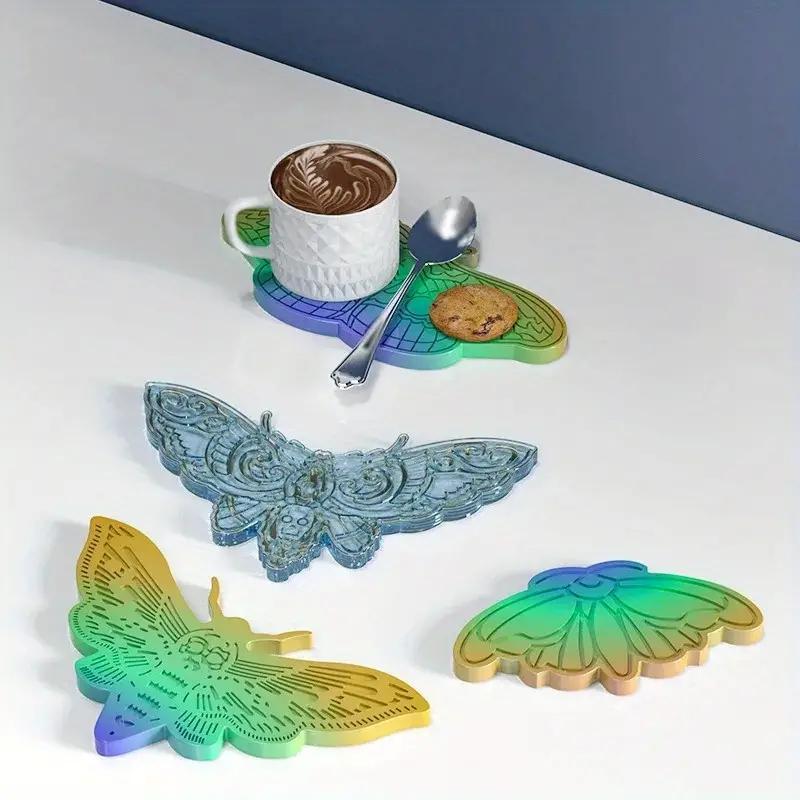 Butterfly Moth Design Silicone Mold, 1 Count DIY Cup Mat Mold, Creative Pot Holder Mold, DIY Craft Supplies for Home Decor