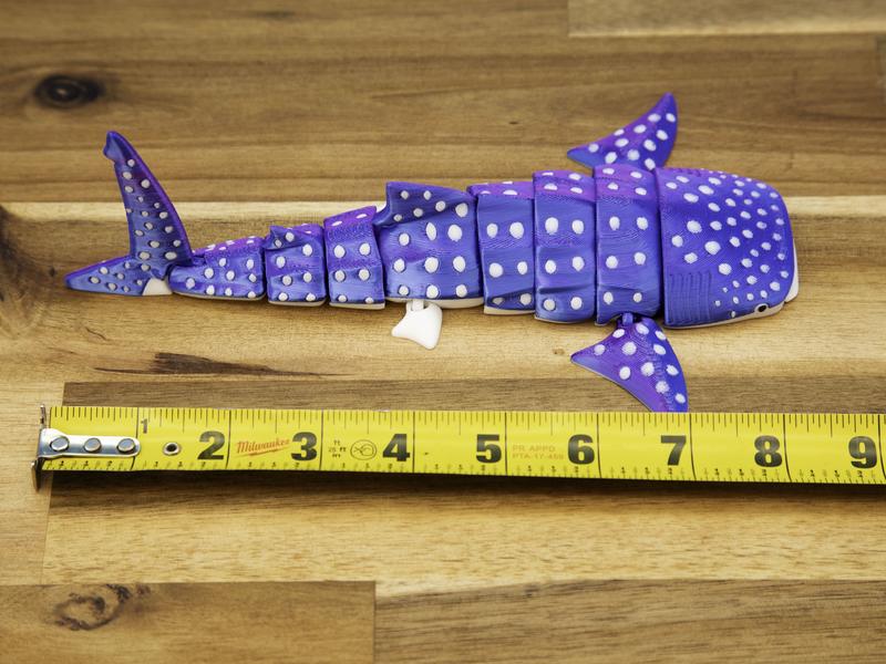 Whale Shark Cute Articulated Fidget - Articulated, Flexible, Fun - Perfect Gift for Shark, Whale, and Ocean Lovers