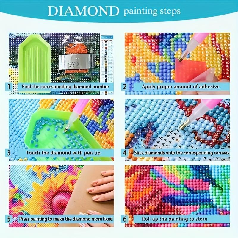 Crow Pattern Diamond Arts Colorful Painting Kit without Frame, 5D Diamond Decor Art Crafts Kit, DIY Wall Art Decorations