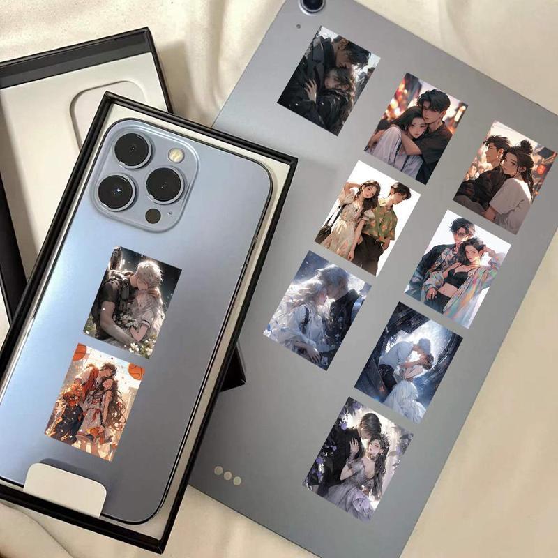 Couple Photo Series Graffiti Sticker, 60pcs set Waterproof Decorative Sticker, DIY Creative Decal for Phone Case, Laptop, Notebook, Helmet, Skateboard