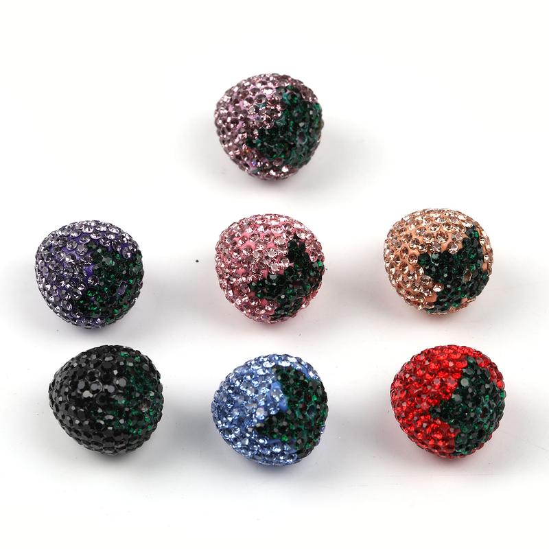 Qty 20 Fully drilled strawberry beads drill ball strawberry vertical hole loose beads handmade diy